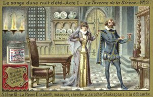 Scene from A Midsummer Nights Dream, an opera by Ambroise Thomas  af European School